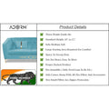 Adorn India Premium Camilla 3 Seater Sofa (Velvet Suede Fabric Colour Aqua Blue)