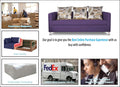 Alita 3+2 Compact 5 Seater Sofa Set (Dark Purple)