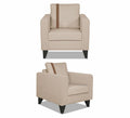 Adorn India Chandler Plus 3+2+1 6 Seater Sofa Set (Beige) (3 Year Warranty)