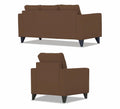 Adorn India Chandler Plus 3+1+1 5 Seater Sofa Set (Brown) (3 Year Warranty)
