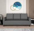 Adorn India Chandler Decent 3 Seater Sofa (Grey) (3 Year Warranty)