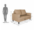 Adorn India Chandler Decent 2 Seater Sofa (Beige) (3 Year Warranty)