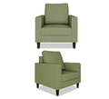 Adorn India Chandler Decent 3+1+1 5 Seater Sofa Set (Green) (3 Year Warranty)