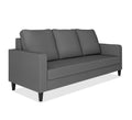 Adorn India Chandler Decent 3 Seater Sofa (Grey) (3 Year Warranty)