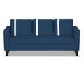 Adorn India Chandler Plus 3 Seater Sofa (Blue) (3 Year Warranty)