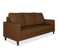 Adorn India Chandler Decent 3 Seater Sofa (Brown) (3 Year Warranty)