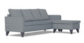 Adorn India Jonas Decent L Shape 5 Seater Sofa Set RHS (Grey) (3 Year Warranty)