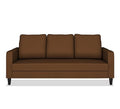 Adorn India Chandler Decent 3 Seater Sofa (Brown) (3 Year Warranty)