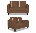 Adorn India Chandler Plus 3+2 5 Seater Sofa Set (Brown) (3 Year Warranty)