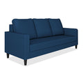 Adorn India Chandler Decent 3 Seater Sofa (Blue) (3 Year Warranty)