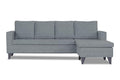 Adorn India Jonas Decent L Shape 5 Seater Sofa Set RHS (Grey) (3 Year Warranty)
