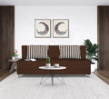 Adorn India Easy Alyn Plus Stripes 4 Seater Sofa Cum Bed (6X6) (Brown)(1 Year Warranty)