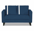 Adorn India Chandler Plus 2 Seater Sofa (Blue) (3 Year Warranty)