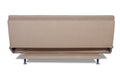 Adorn India Aspen Three Seater Sofa Cum Bed Single Tone Fabric (Beige) (3 Year Warranty)