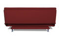 Adorn India Aspen Three Seater Sofa Cum Bed Single Tone Fabric (Maroon) (3 Year Warranty)