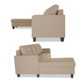 Chandler Plain L Shape 6 Seater Sofa Set Lhs (Beige)
