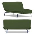 Adorn India Benjamin 3 Seater Sofa Cum Bed (Green) (3 Year Warranty)