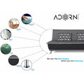 Adorn India Arden 4 Seater Rhombus Sofa Cum Bed 4 x 6 (Grey & Black) (3 Year Warranty)