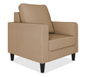 Adorn India Chandler Decent 1 Seater Sofa (Beige) (3 Year Warranty)