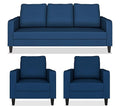 Adorn India Chandler Decent 3+1+1 5 Seater Sofa Set (Blue)(3 Year Warranty)