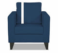 Adorn India Chandler Plus 1 Seater Sofa (Blue) (3 Year Warranty)