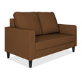 Adorn India Chandler Decent 2 Seater Sofa (Brown) (3 Year Warranty)