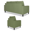 Adorn India Chandler Decent 3+1+1 5 Seater Sofa Set (Green) (3 Year Warranty)