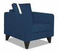 Adorn India Chandler Plus 1 Seater Sofa (Blue) (3 Year Warranty)