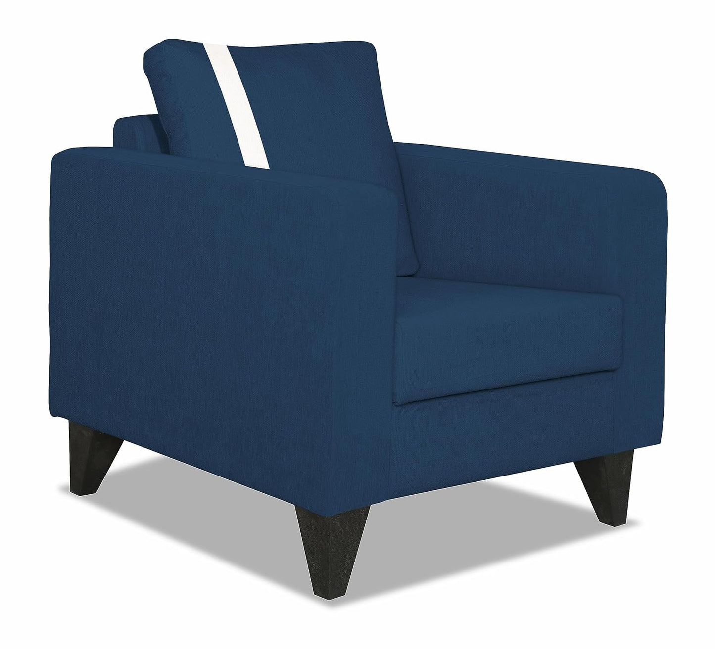 Adorn India Chandler Plus 1 Seater Sofa (Blue)