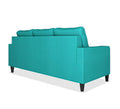 Adorn India Chandler Decent 3 Seater Sofa (Aqua Blue) (3 Year Warranty)