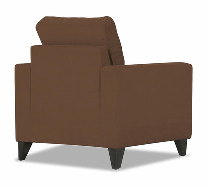 Adorn India Chandler Plus 1 Seater Sofa (Brown)