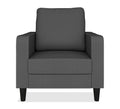 Adorn India Chandler Decent 1 Seater Sofa (Grey) (3 Year Warranty)