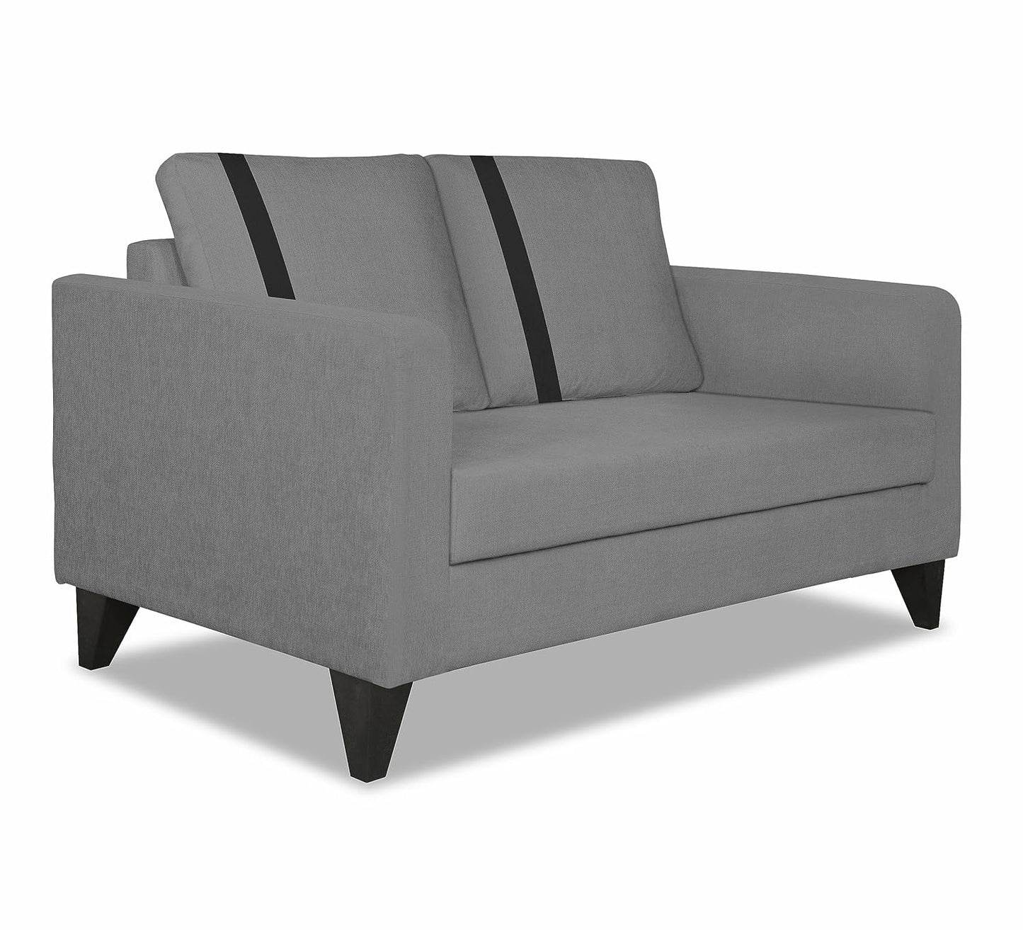 Adorn India Chandler Plus 2 Seater Sofa (Grey)