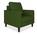 Adorn India Chandler Decent 1 Seater Sofa (Green) (3 Year Warranty)