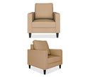 Adorn India Chandler Decent 3+1+1 5 Seater Sofa Set (Beige) (3 Year Warranty)