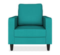 Adorn India Chandler Decent 1 Seater Sofa (Aqua Blue) (3 Year Warranty)