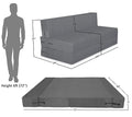 Adorn India Easy 4 Seater Sofa Cum Bed Alyn 6'x 6' (Grey)