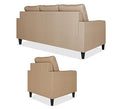 Adorn India Chandler Decent 3+1+1 5 Seater Sofa Set (Beige) (3 Year Warranty)