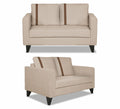 Adorn India Chandler Plus 3+2+1 6 Seater Sofa Set (Beige) (3 Year Warranty)