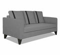 Adorn India Chandler Plus 3 Seater Sofa (Grey) (3 Year Warranty)