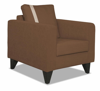 Adorn India Chandler Plus 1 Seater Sofa (Brown)