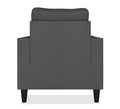 Adorn India Chandler Decent 1 Seater Sofa (Grey) (3 Year Warranty)