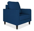 Adorn India Chandler Decent 1 Seater Sofa (Blue) (3 Year Warranty)