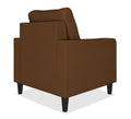 Adorn India Chandler Decent 1 Seater Sofa (Brown) (3 Year Warranty)