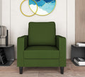 Adorn India Chandler Decent 1 Seater Sofa (Green) (3 Year Warranty)