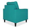 Adorn India Chandler Decent 1 Seater Sofa (Aqua Blue) (3 Year Warranty)