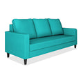 Adorn India Chandler Decent 3 Seater Sofa (Aqua Blue) (3 Year Warranty)