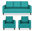 Adorn India Chandler Decent 3+1+1 5 Seater Sofa Set (Aqua Blue) (3 Year Warranty)