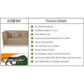 Adorn India Premium Lotus 3-1-1 5 Seater Sofa (Velvet Fabric Colour Camel)