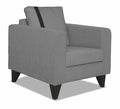 Adorn India Chandler Plus 1 Seater Sofa (Grey) (3 Year Warranty)